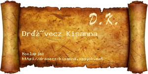 Drávecz Kisanna névjegykártya